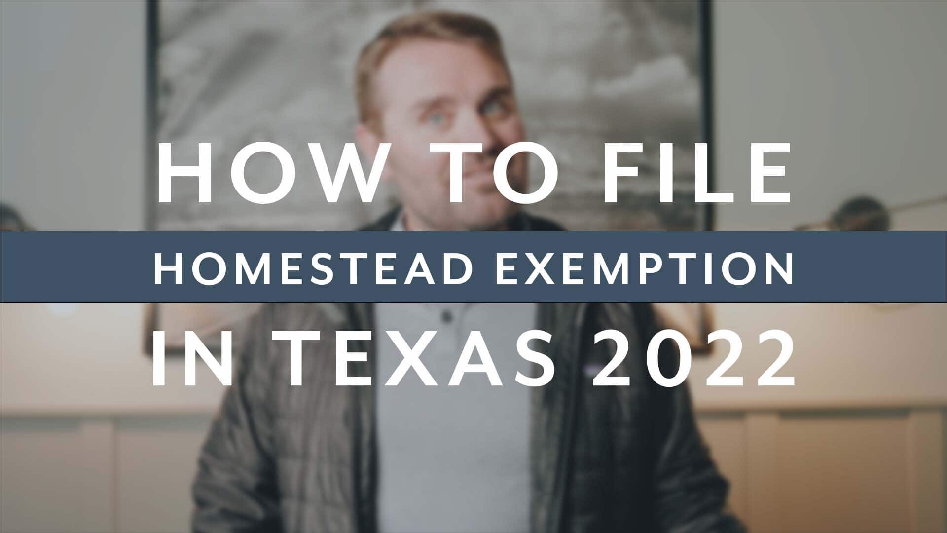 How to File your Texas Homestead Tax Exemption LEAGUE Real Estate